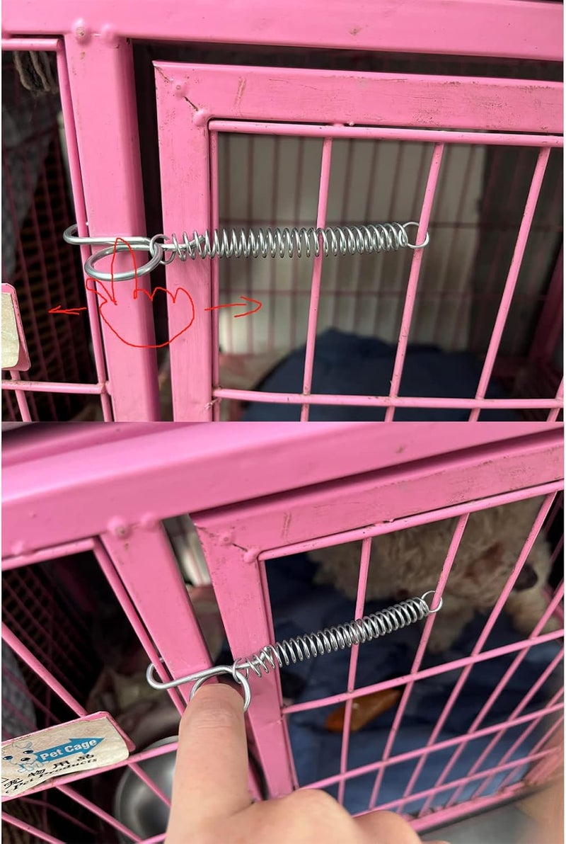 Cheerock 10pcs Spring Latch Hook for Cat, Bird, Rabbit Cages, Compatible with Large Bird, Parrot, Cat - Image 4